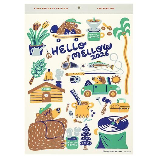 OKATAOKA 露營熊 2026掛曆｜日本Greeting Life