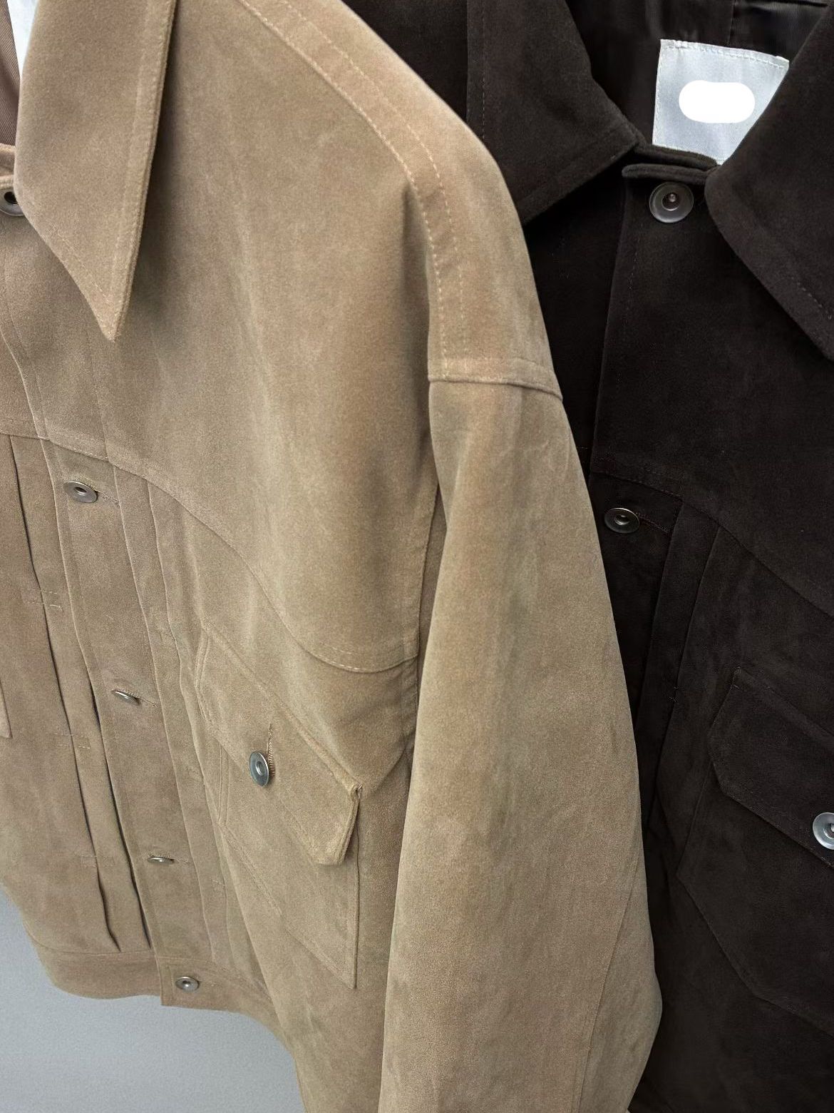 反領開胸猄面褸 JK2658