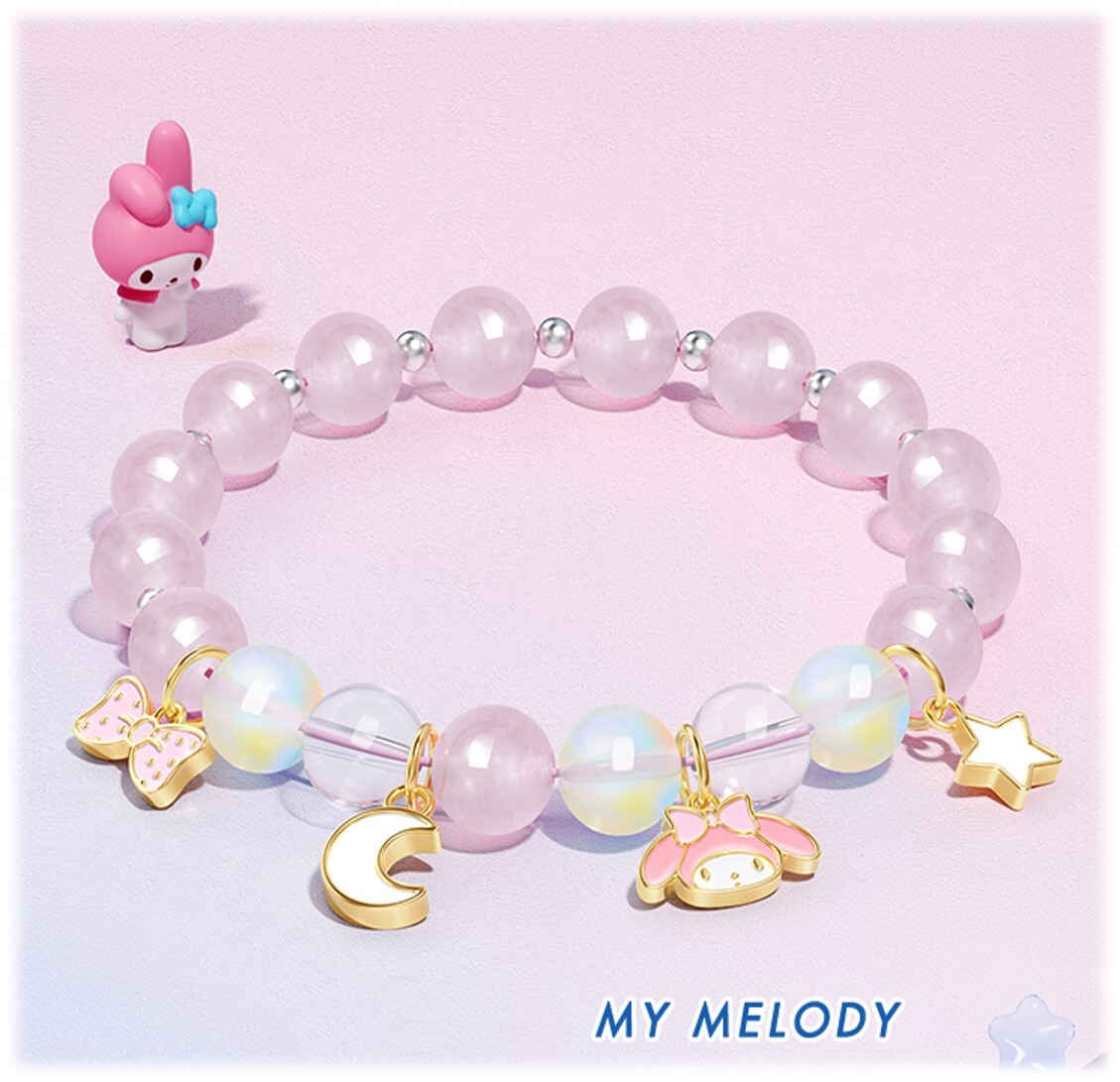 MY MELODY Sanrio |兒童水晶手鏈 成人水晶手鍊