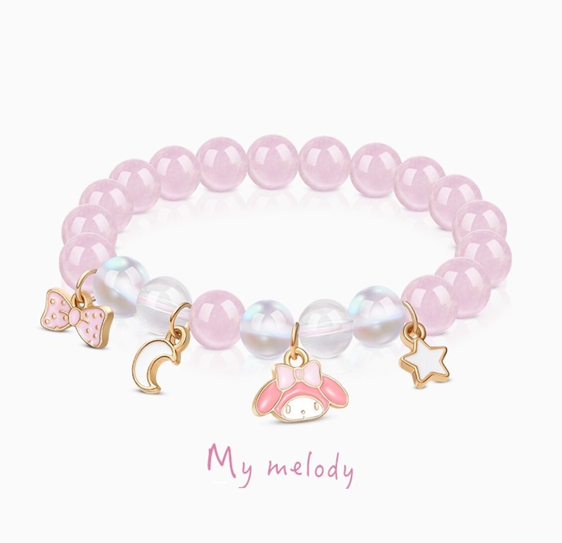 MY MELODY Sanrio |兒童水晶手鏈 成人水晶手鍊