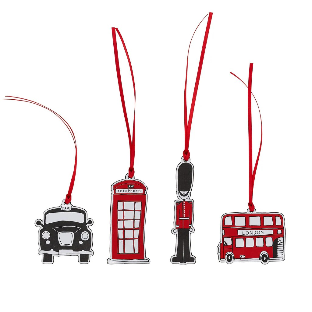 1VE1026-087 VICTORIA EGGS Telephone Box Wooden Decoration #DEC02 (D-EU-E)