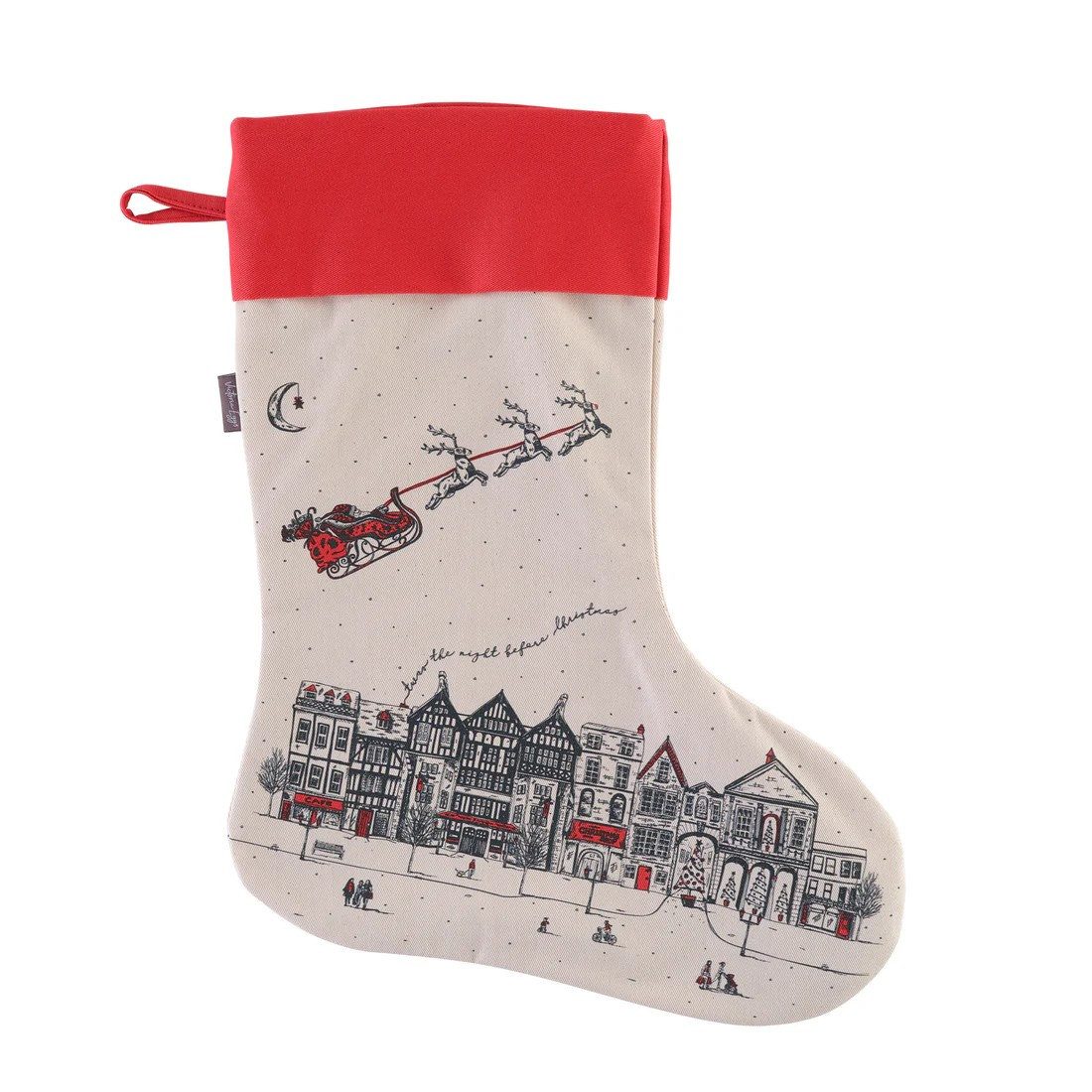 1VE1026-134 VICTORIA EGGS Santa's Sleigh Christmas Stocking #ST02X (D-EU-E)