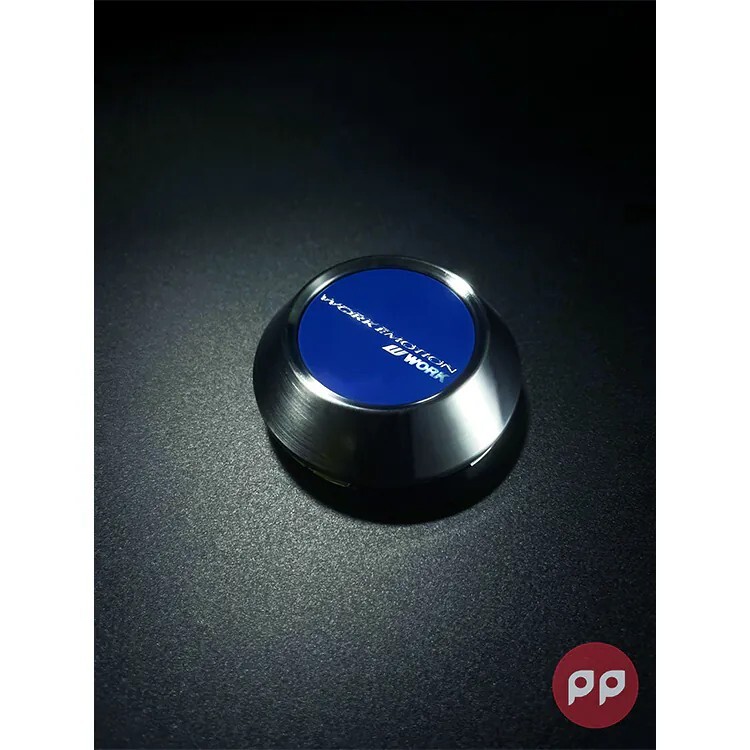 WORK EMOTION 中心蓋(高-銀圈藍面)