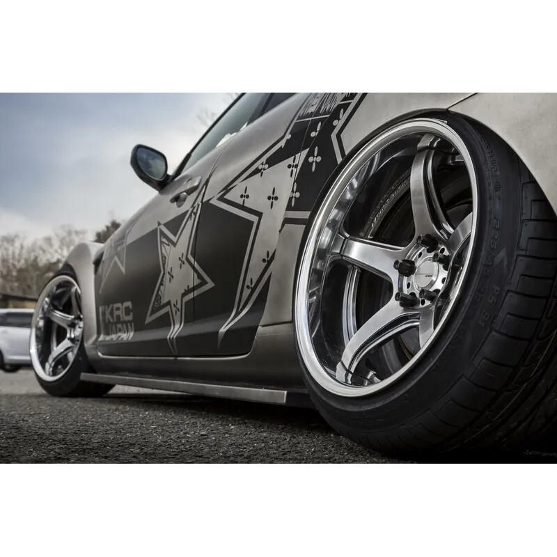 WORK EMOTION 中心蓋(高-銀圈黑面)