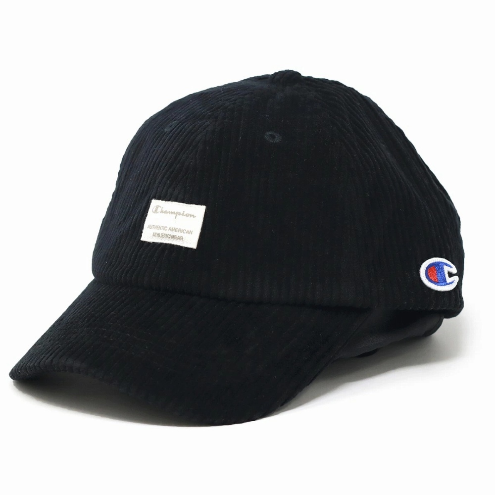 中性-HY燈芯絨刺繡棒球帽-黑色（381-0093-BLACK）