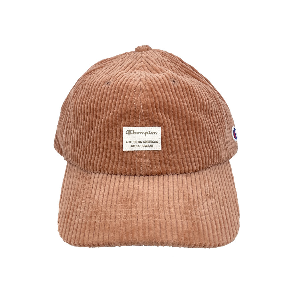 中性-HY燈芯絨刺繡棒球帽-橘色（381-0093-ORENGE）