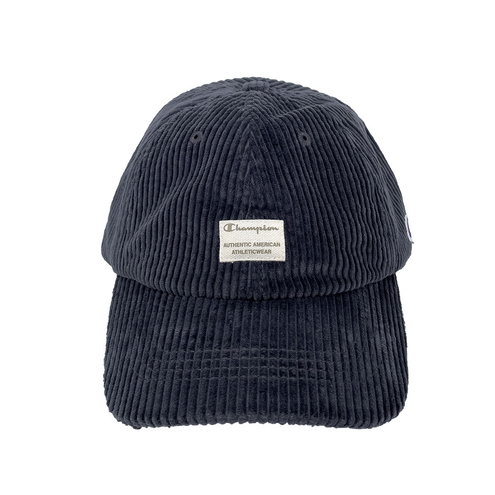 中性-HY燈芯絨刺繡棒球帽-藍色（381-0093-NAVY）