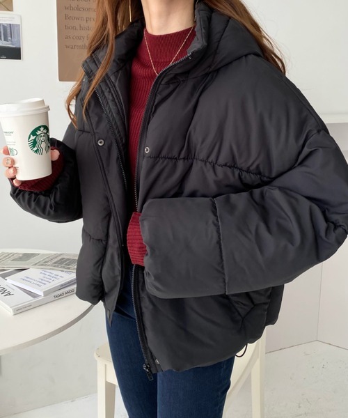 moment+ 澎澎羽絨外套 黑/奶白/淺奶茶