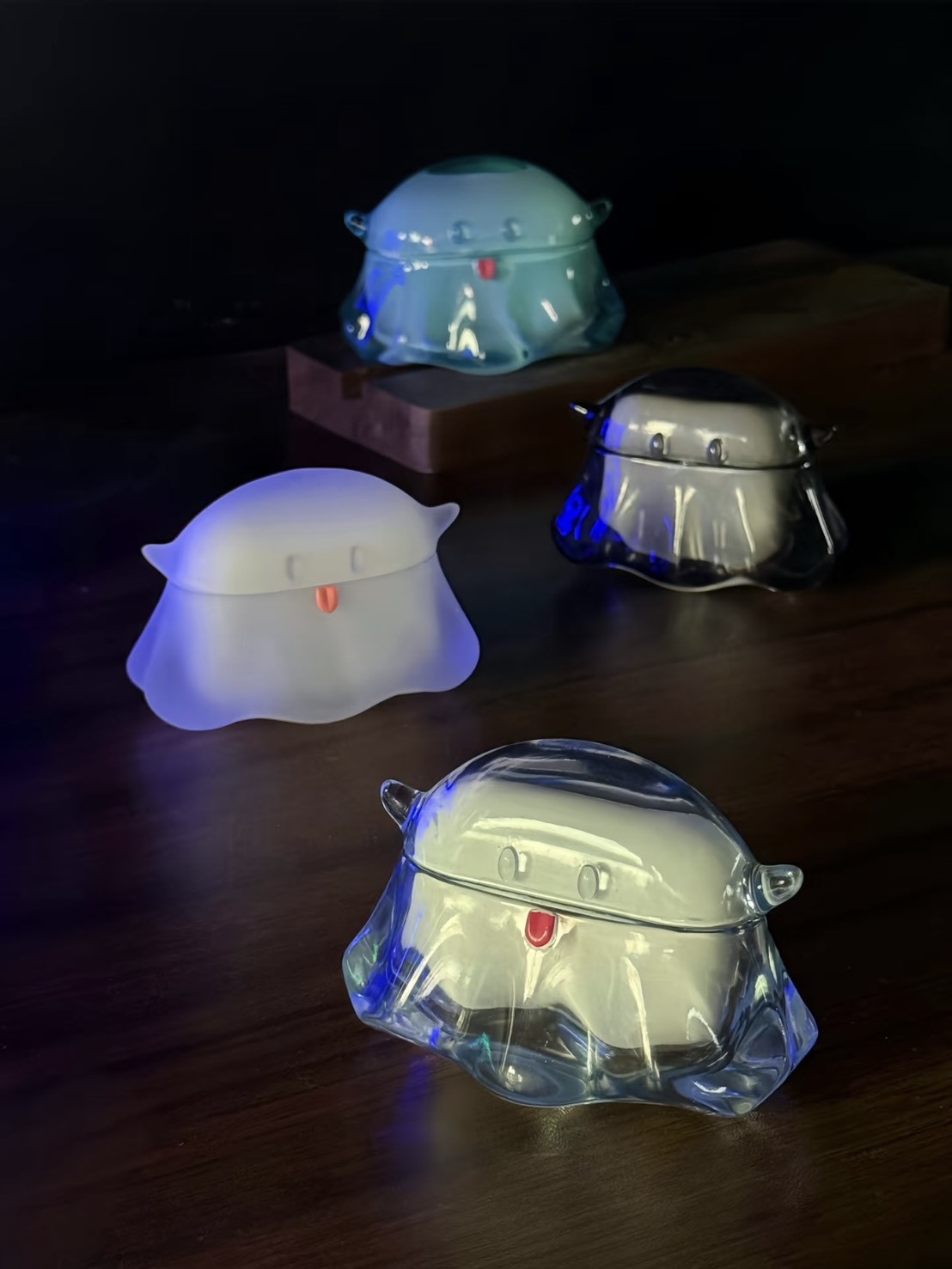 <快速出貨👻> 小幽靈吐舌頭透明耳機殼