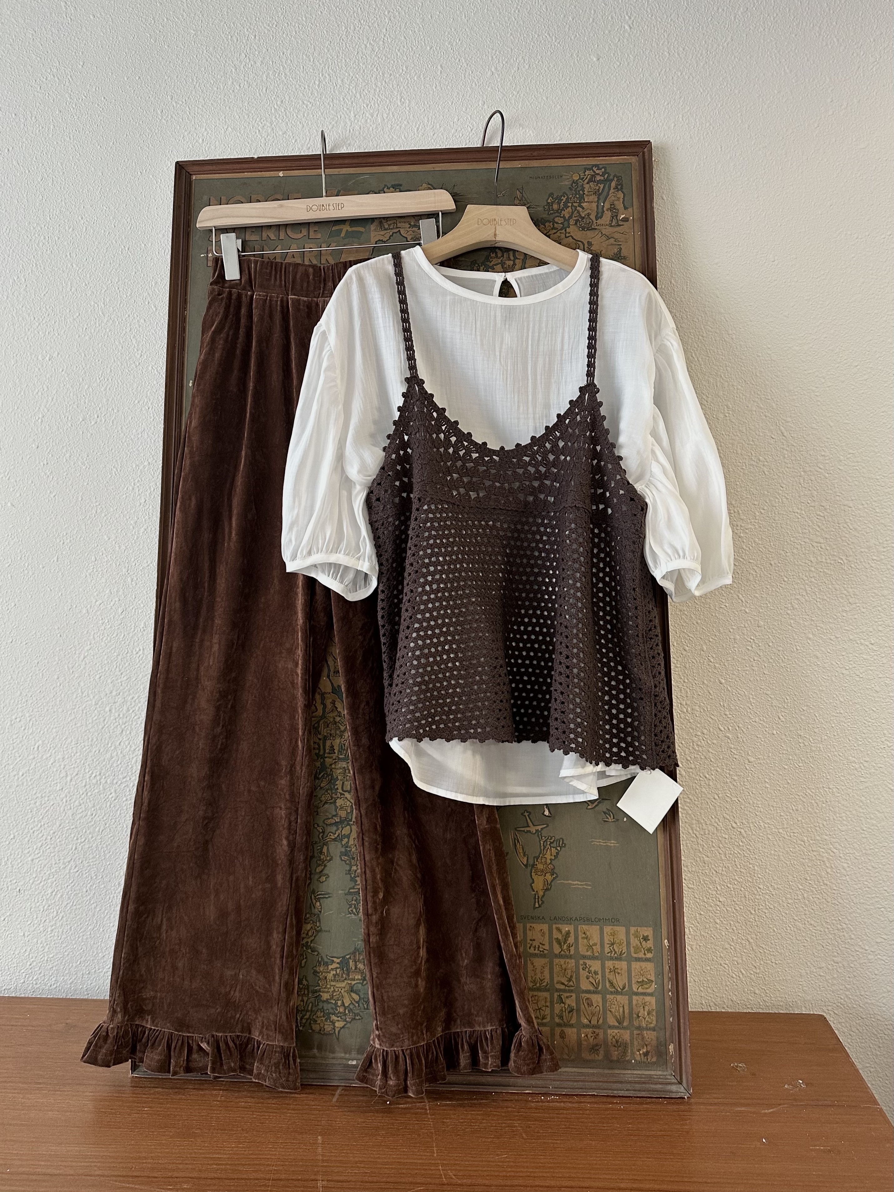 A型手鈎編織吊帶罩衣 - TT53835