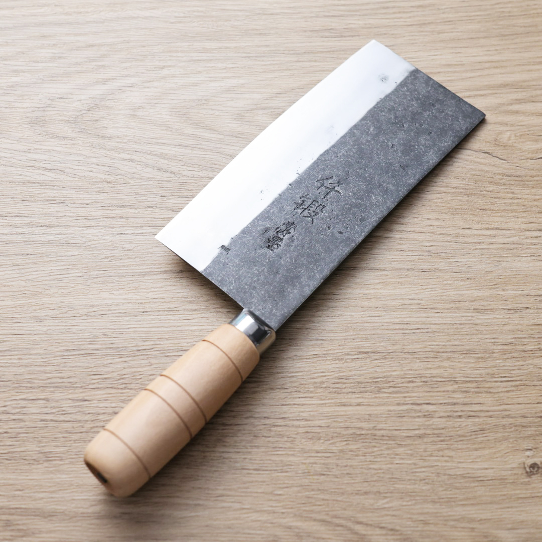 初心 仟鍛 中華片刀 170mm 青紙鋼 黑打