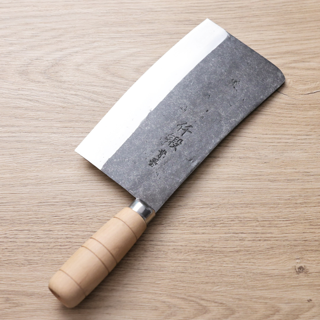 初心 仟鍛 中華剁刀 190mm 青紙鋼 黑打