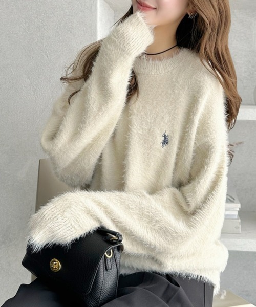 🇯🇵日本新年折扣  25秋冬 U.S. POLO ASSN 羽毛感針織圓領毛衣