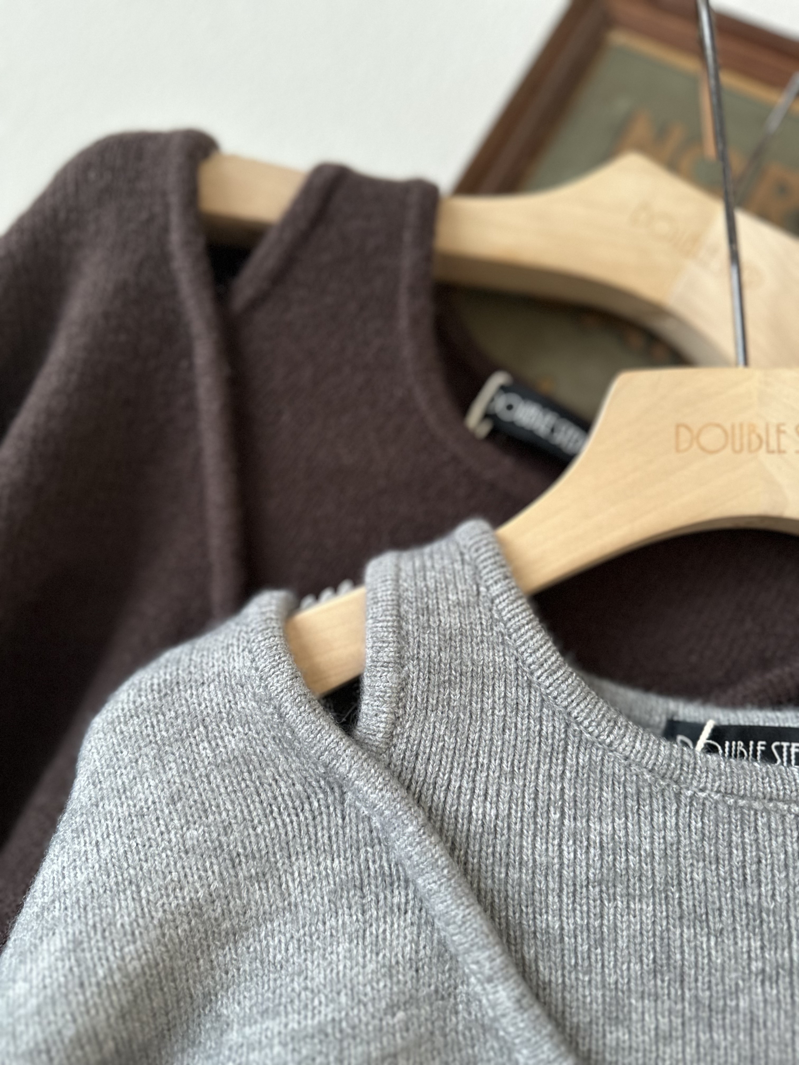 溫柔個性～假兩件縷空毛衣 - SW53865