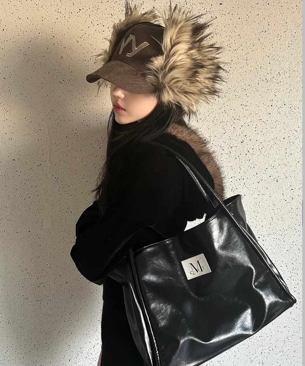 韓國限定🇰🇷 MUCENT GRIEK LEATHER SHOULDER BAG 單肩包 手提包 托特包 大容量 / 預購