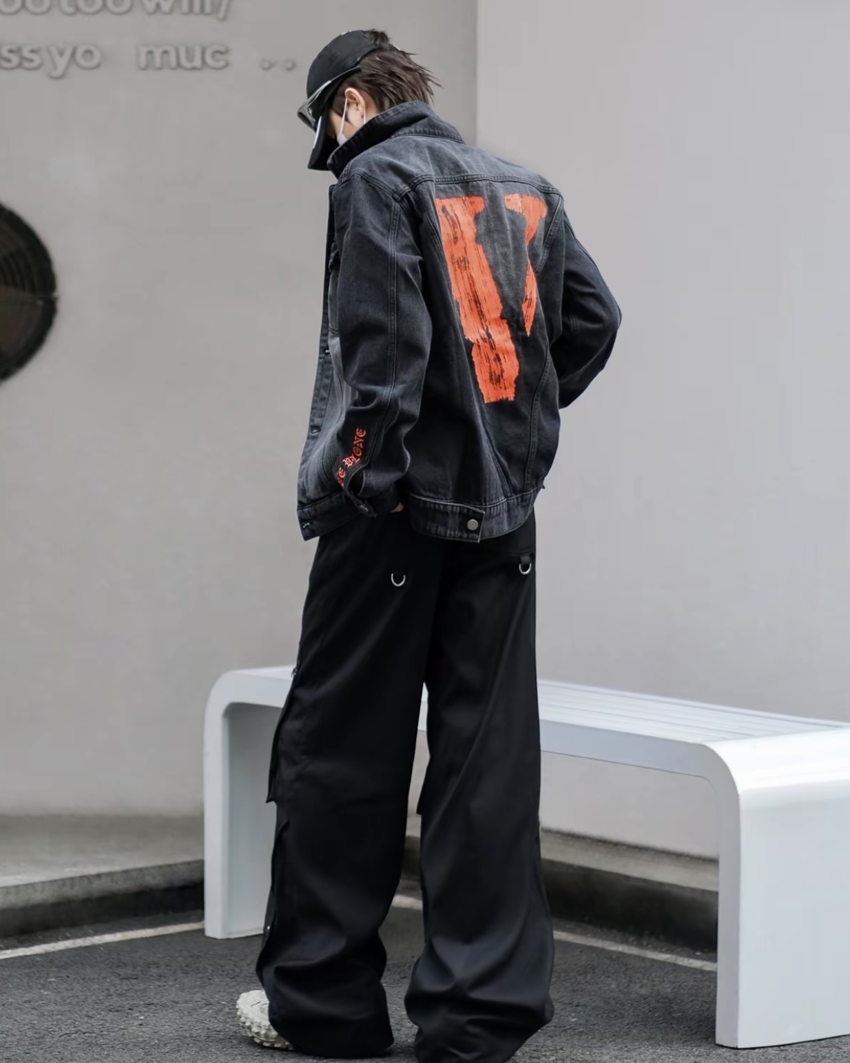 【Focus Store】預購 VLONE Big Logo Washed Denim Jacket 漸變牛仔外套 水洗 兩色