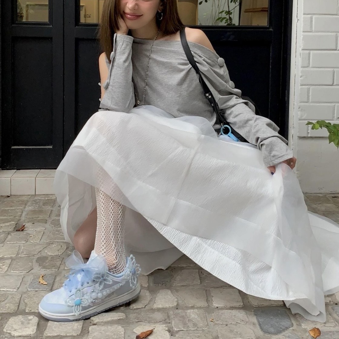 NIKE DUNK LOW x SUSAN FANG 小花 珍珠藍 設計師聯名 女鞋 HV8575-100