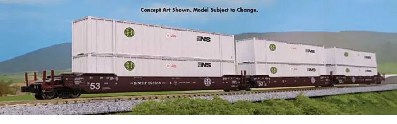 Kato 106-6185 N規 MAXI-IV 3 BNSF #253770 板車 附53呎貨櫃