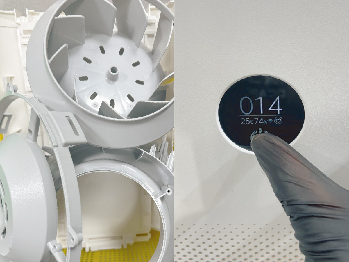 維修後 軸承保養與風扇平衡校正