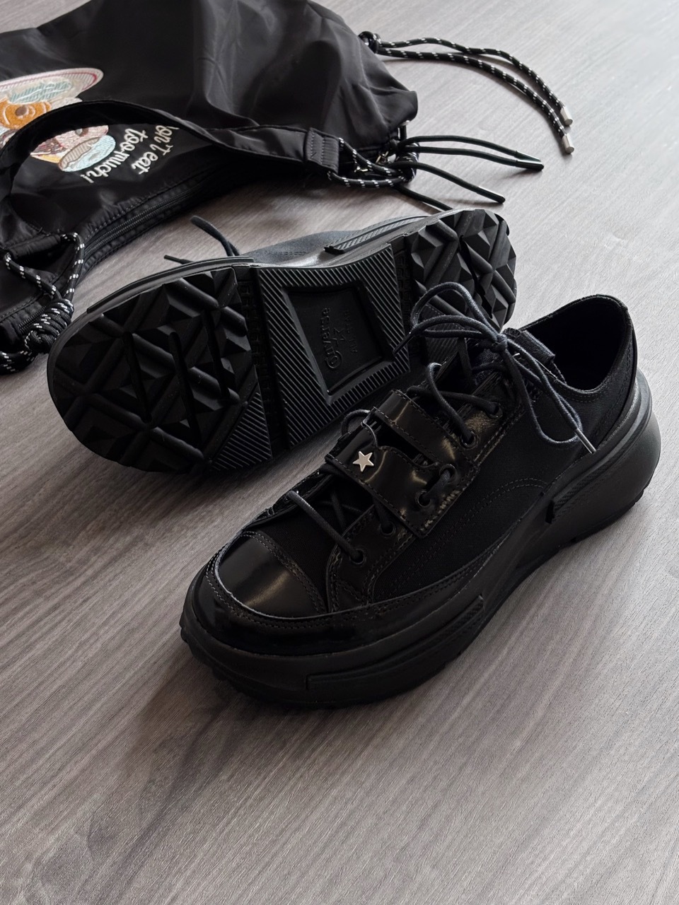 CONVERSE RUN STAR LEGACY CX 黑武士 黑色 夾心餅乾 低筒 增高 厚底 男女鞋 A16583C / 預購