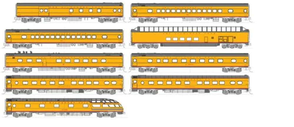 Kato 106-089 N規 奧林匹亞 Hiawatha 客車廂.9輛