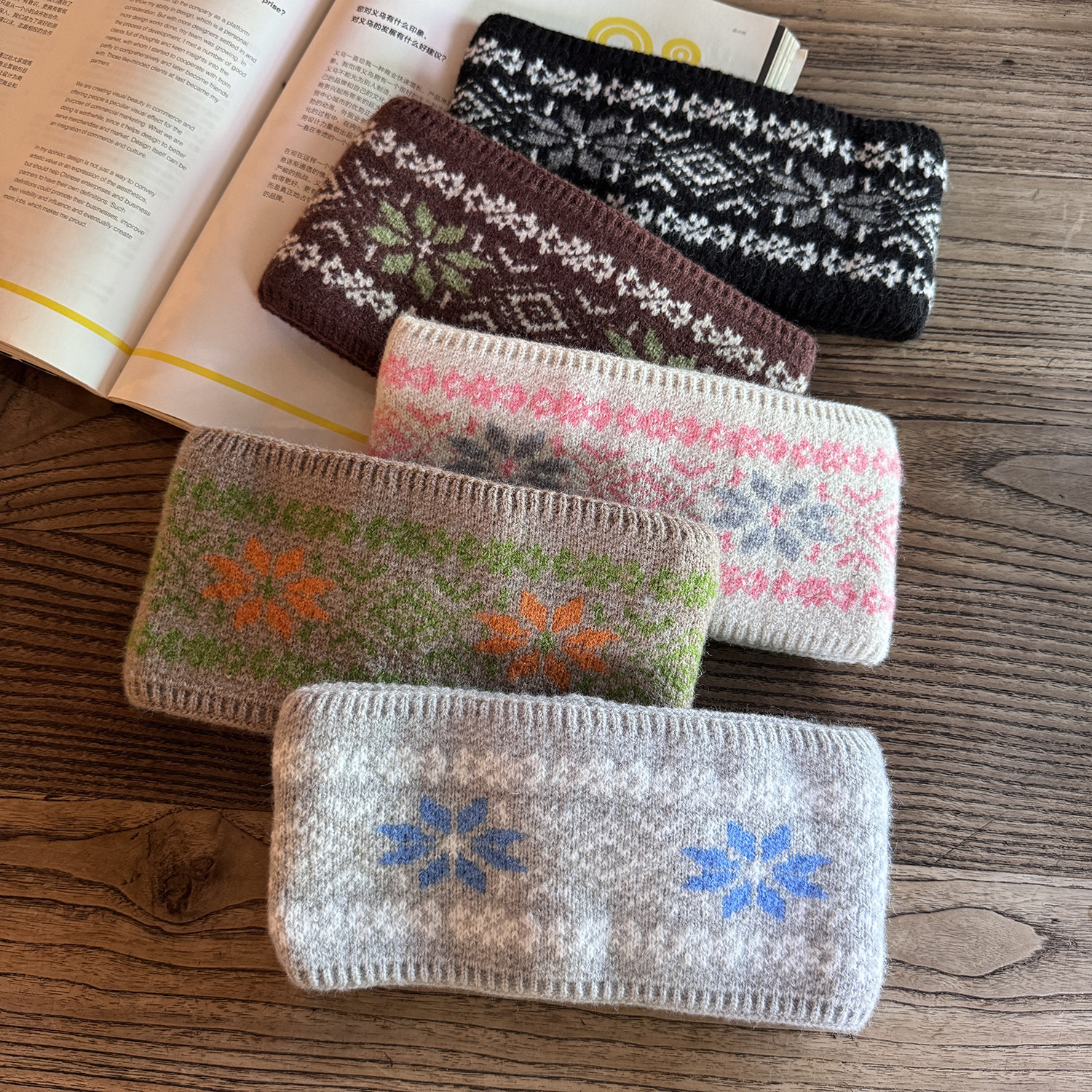 《6333》秋冬寬邊保暖毛線髮帶