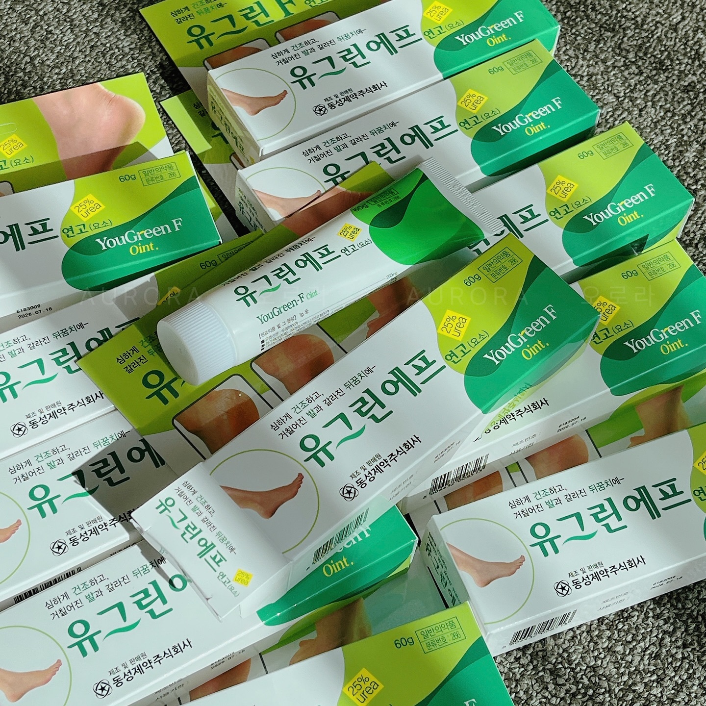 現 貨 (由倉庫直出)丨韓國 You Green F 護腳霜足裂膏 60g🌱