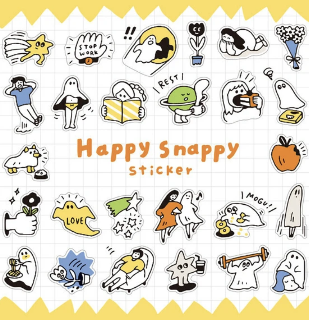 Mind Wave｜ happy snappy 割型貼紙 多款可選