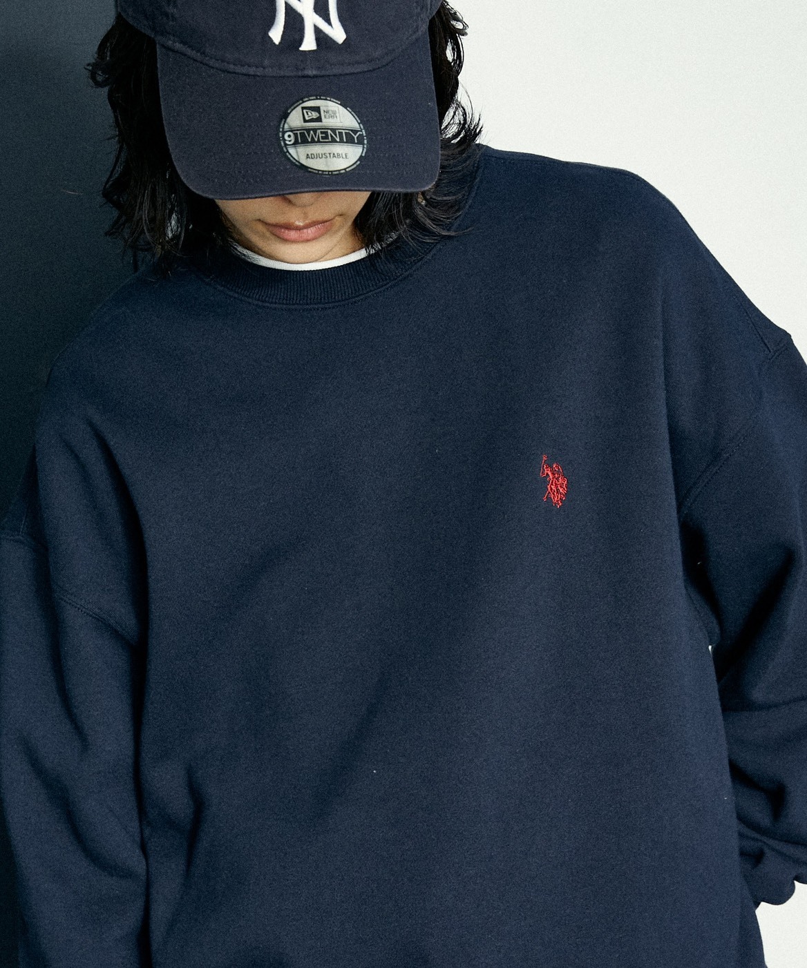 日本 U.S. POLO ASSN. x PUBLUX 聯名 刺繡 小標 圓領 基礎 長袖 大學T 四色
