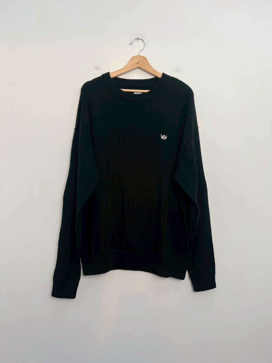 LIBERAIDERS 21F/W JACQUARD LOGO CREWNECK SWEATER SIZE L
