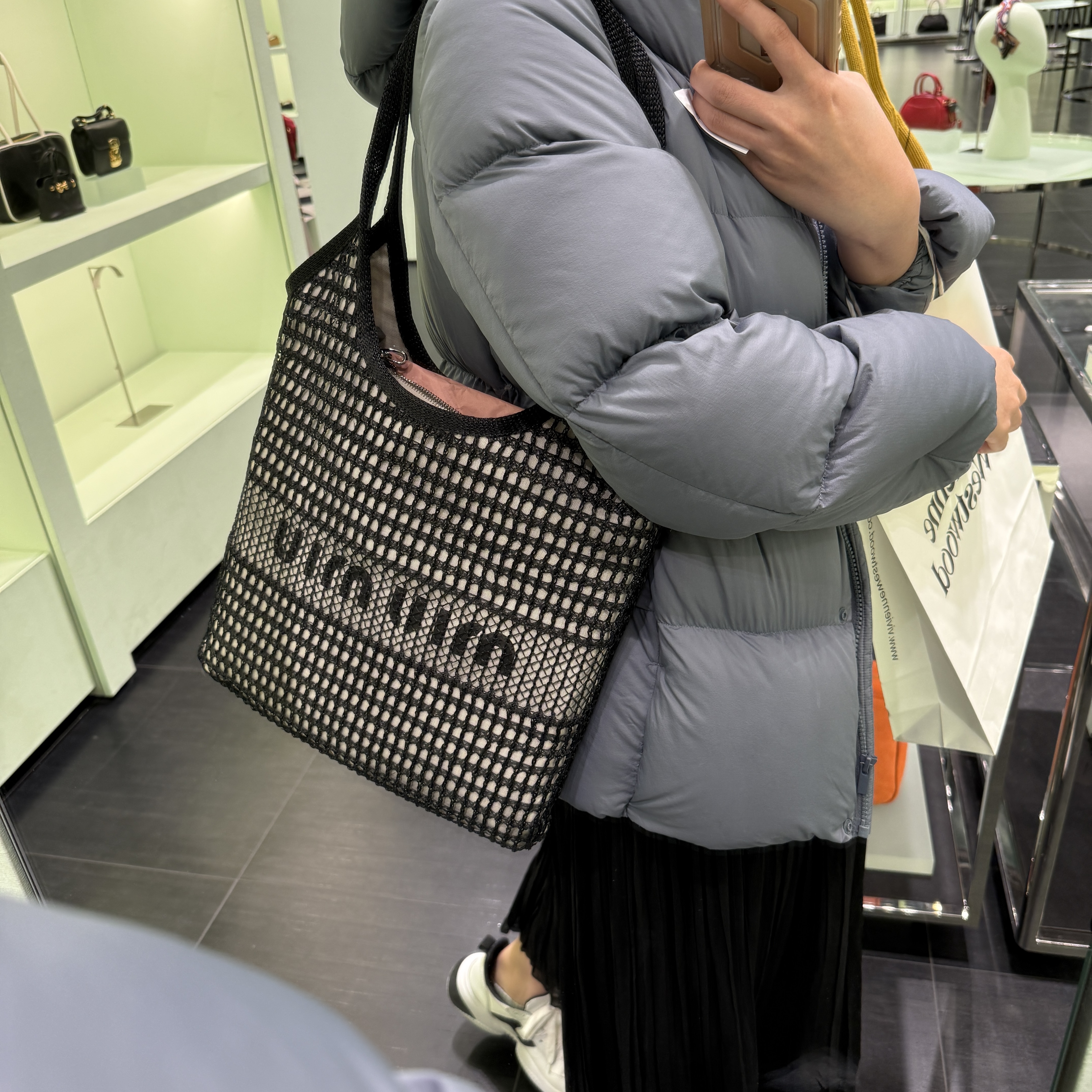 Miumiu bag Ivy shoulder bag black 5BG231