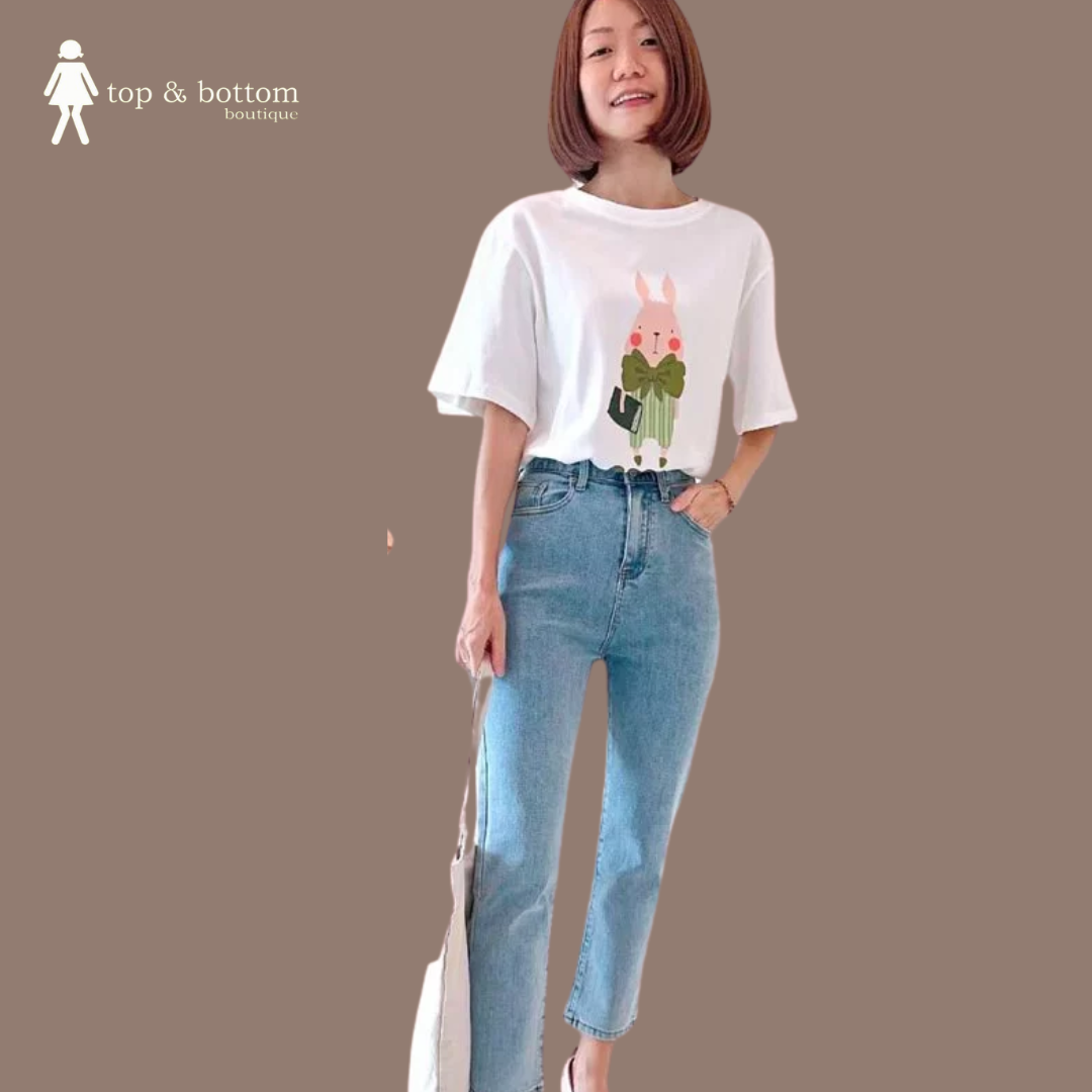 HIGH WAIST SLIM FIT JEANS