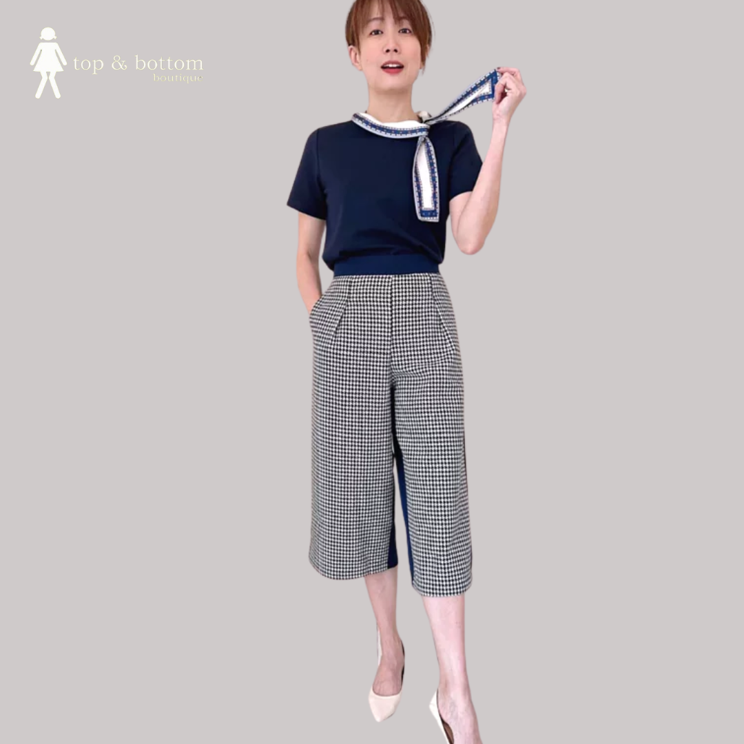 SOLID HOUDSTOOTH PANT