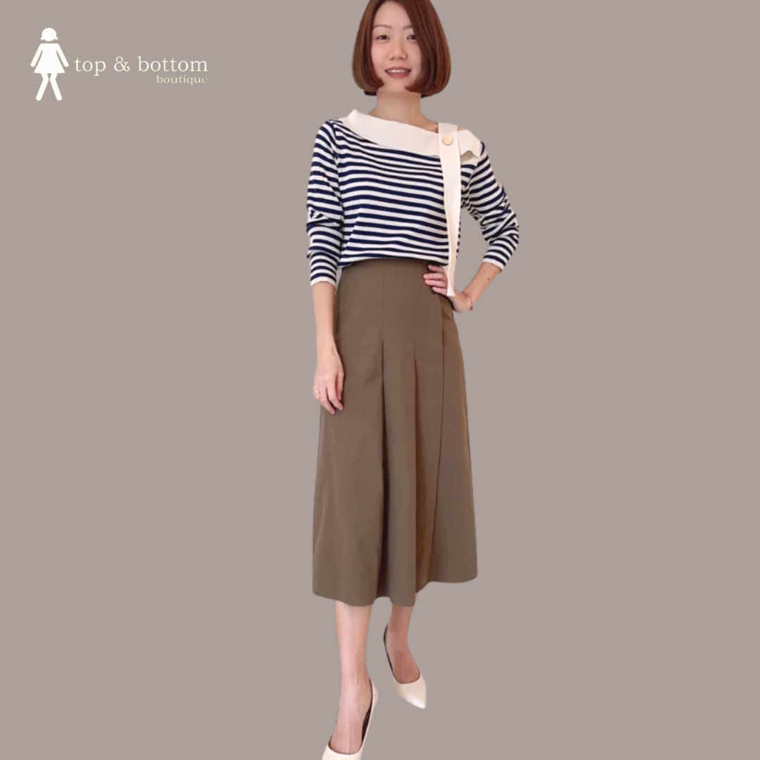 2 BUTTON MIDI SKIRT