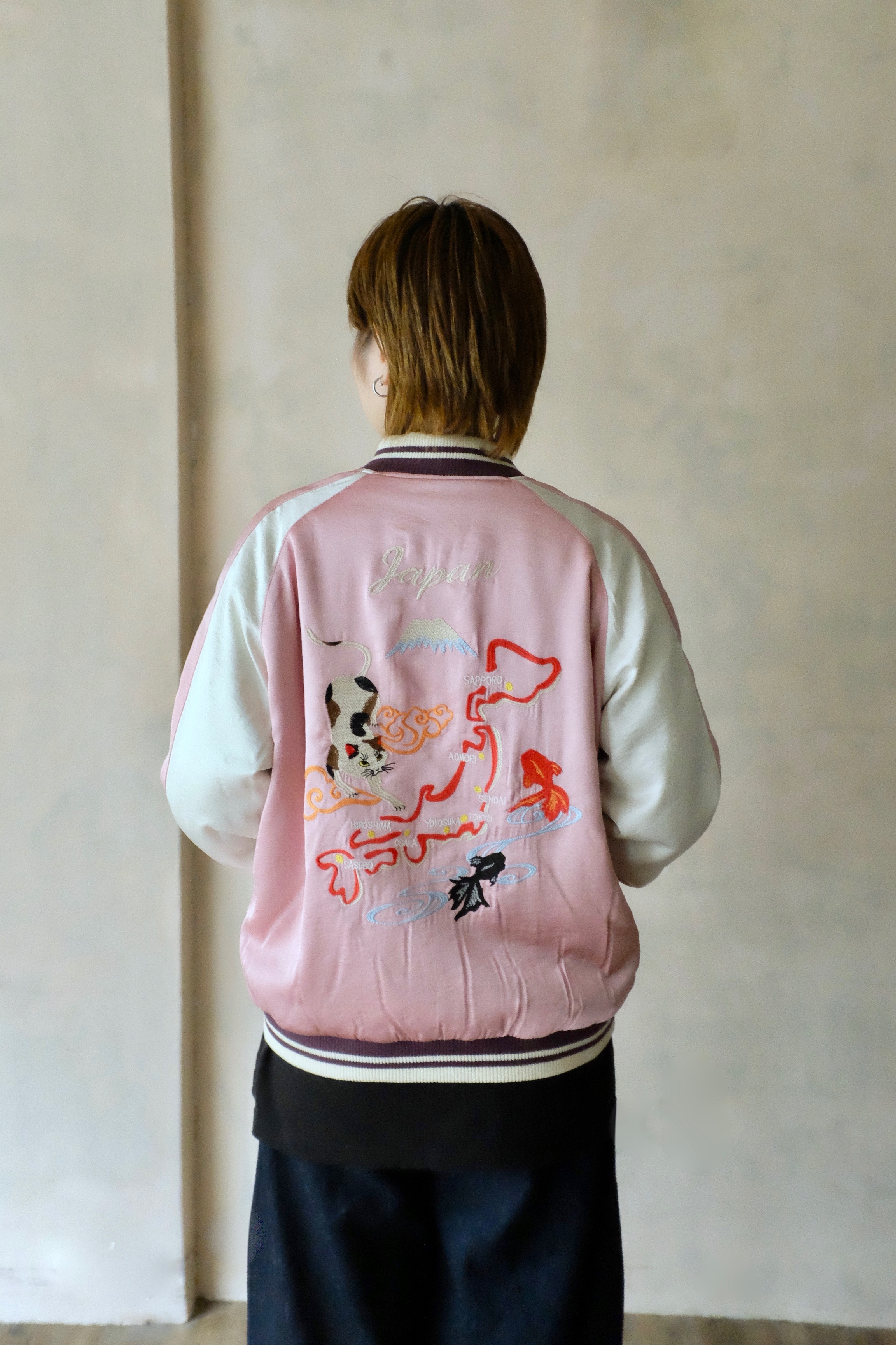 HOUSTON SOUVENIR JACKET (CAT) / Pink