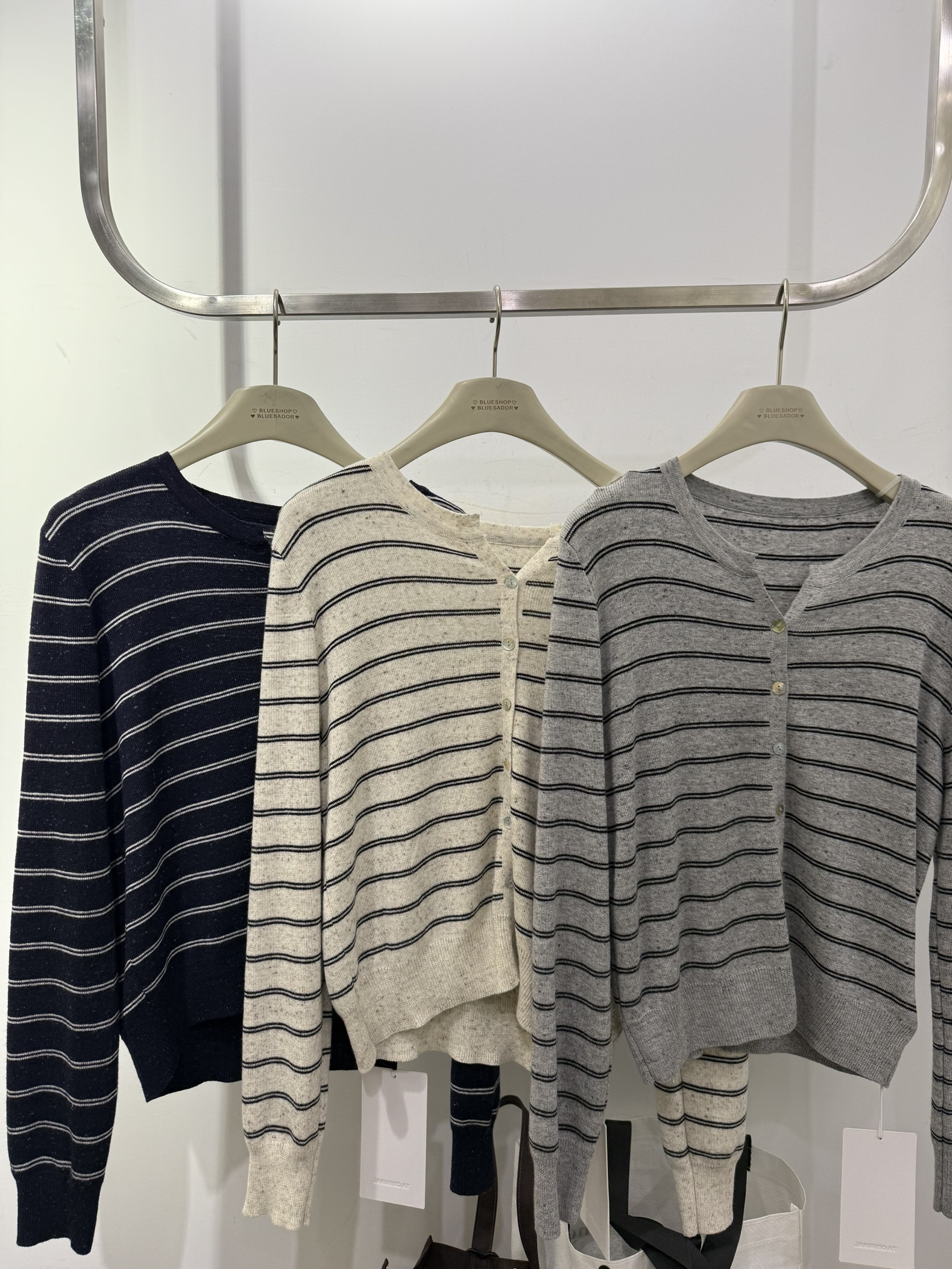 9875 條紋針織外套