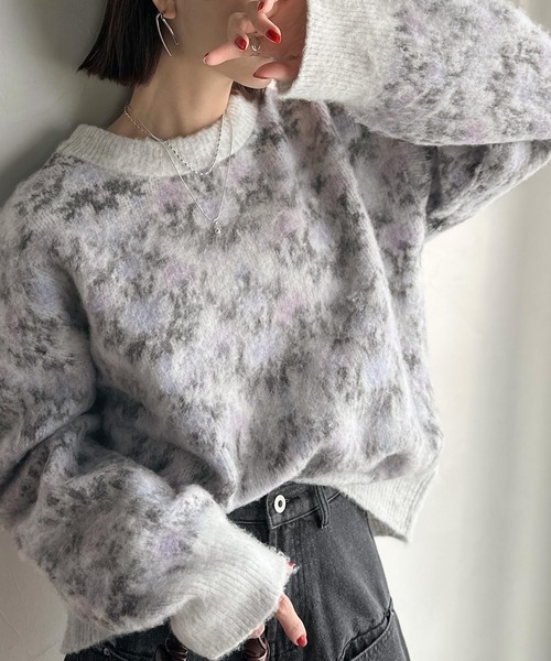 日本🇯🇵連線 Classical Elf 復古油畫風蓬鬆針織毛衣 針織衫 拉絨材質 套頭衫 復古 毛衣 長袖 6色(任買兩件711免運)/預購