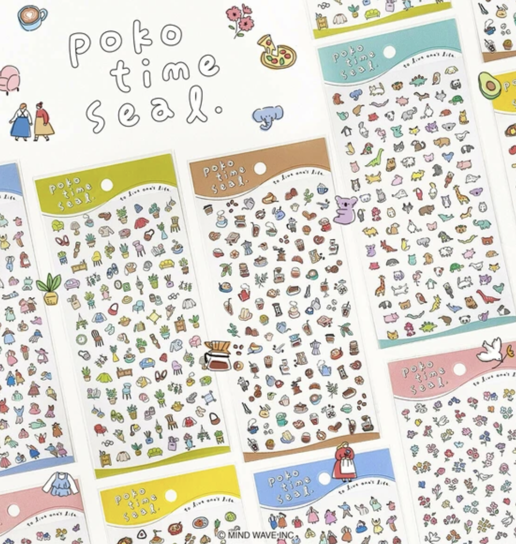 MIND WAVE | Poko time 割型貼紙 多款可選