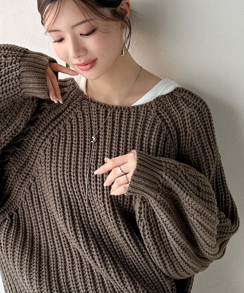 日本🇯🇵連線 Classical Elf 背部麻花鏤空x寬鬆羅紋大插肩針織 針織 套頭衫 麻花 寬鬆 長袖 4色(任買兩件711免運)/預購