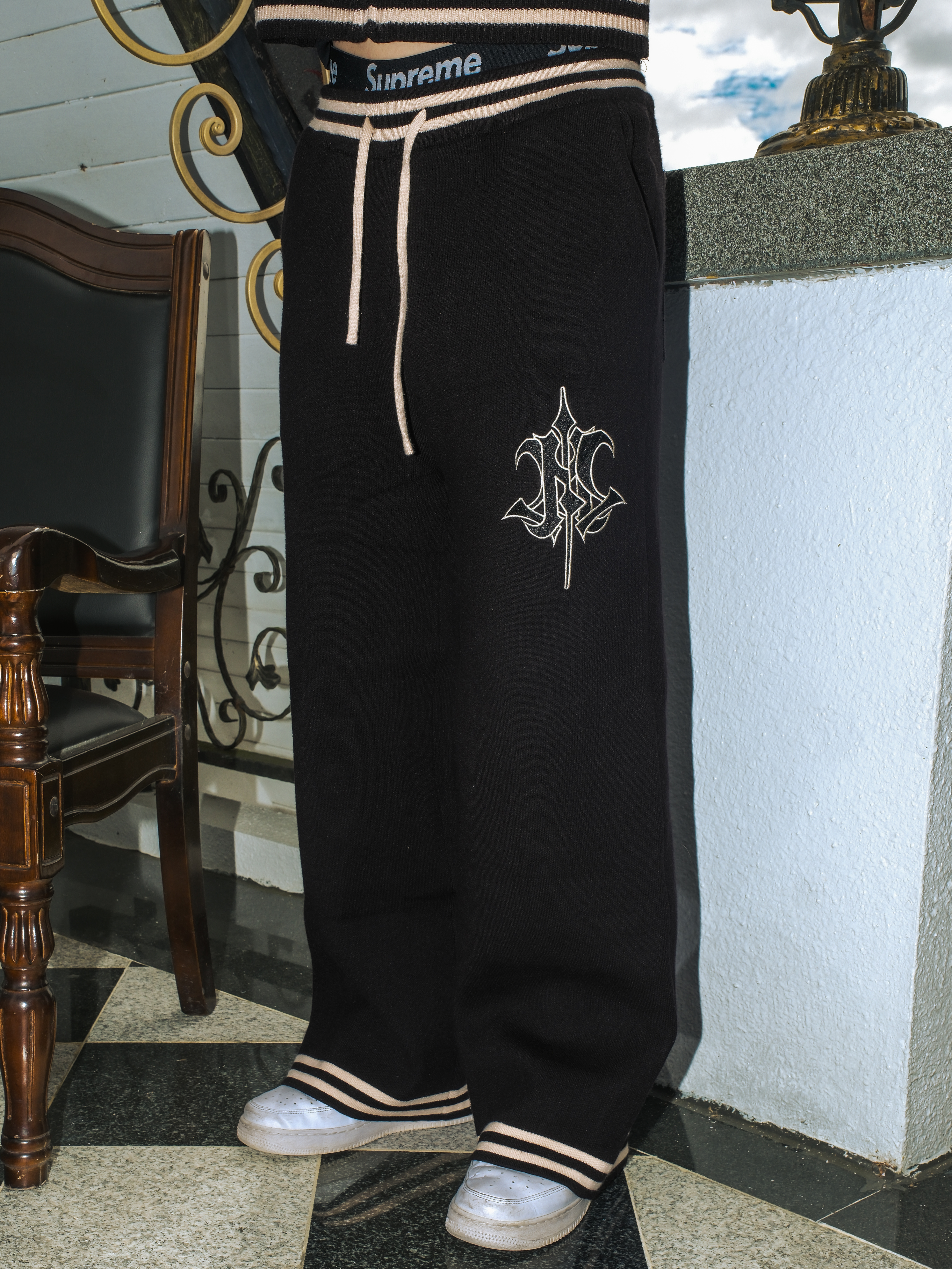 ATONESTUDIO KNITTED TRACKPANTS