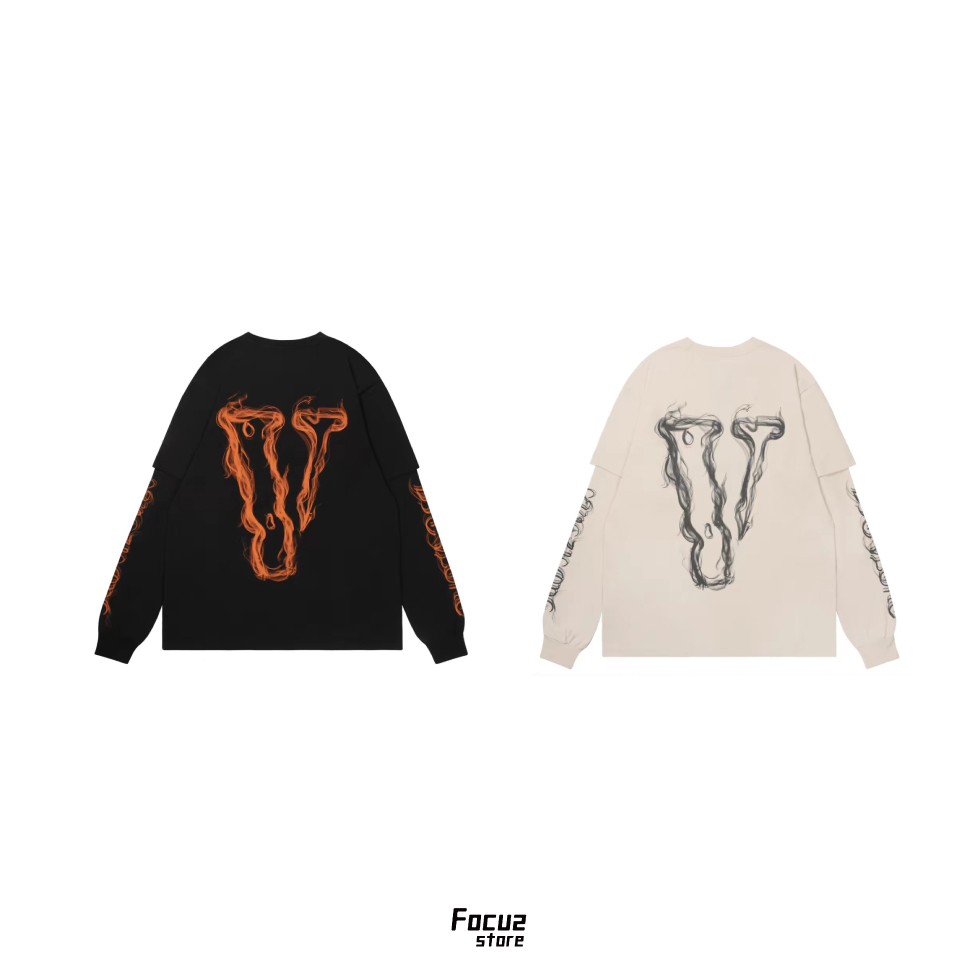 【Focus Store】預購 VLONE Big Logo Layer Longsleeve Tee 層次假兩件長袖 兩色