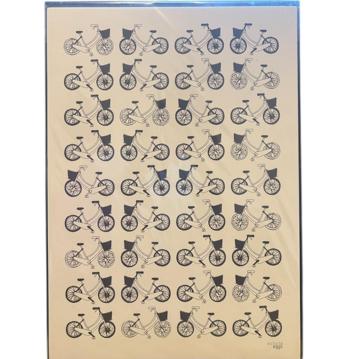 1VE1026-166 VICTORIA EGGS Bikes A4 Print #SP28 (D-EU-E)