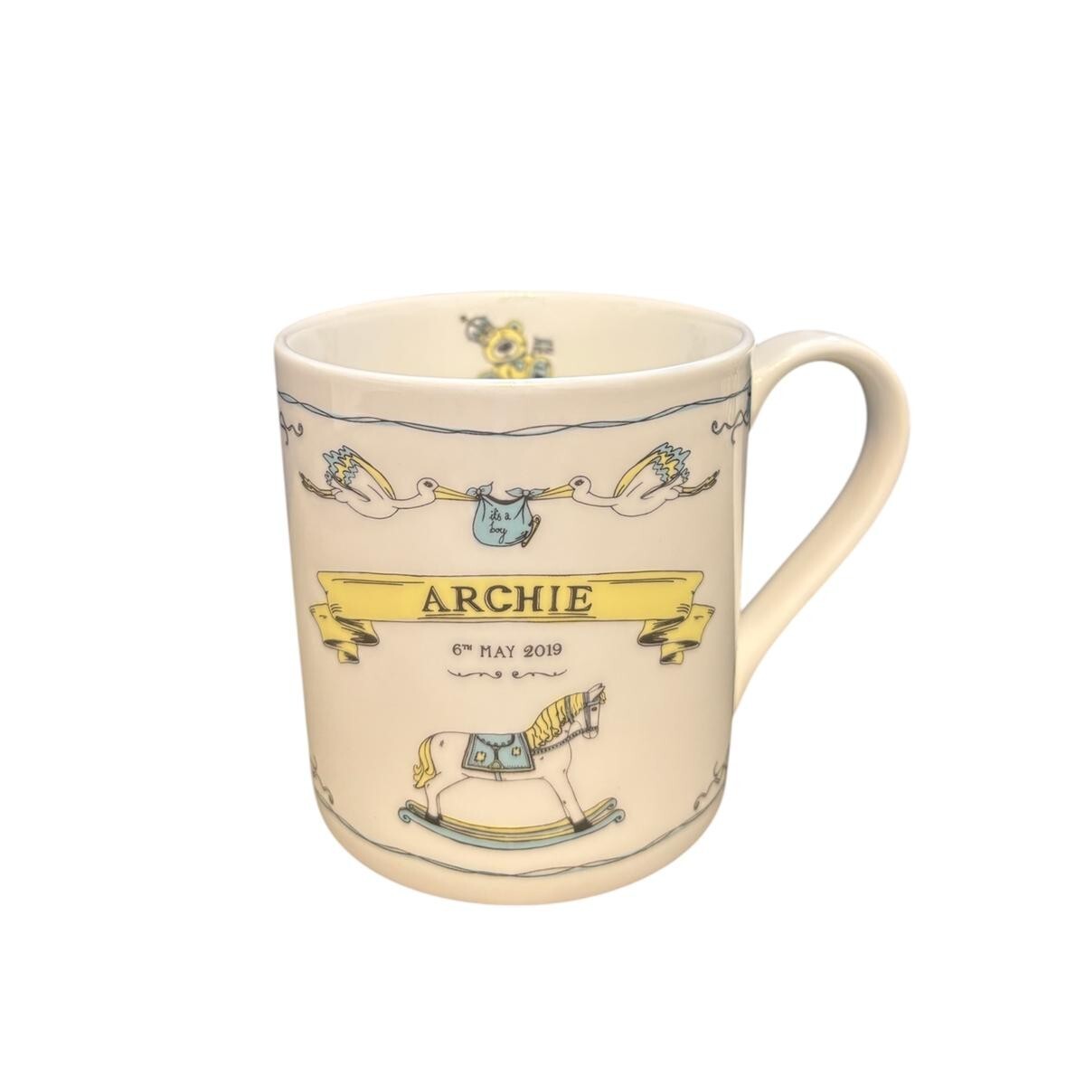 1VE1026-160 VICTORIA EGGS Prince Harry and Meghan's Royal Baby Mug #MU31 (D-EU-E)