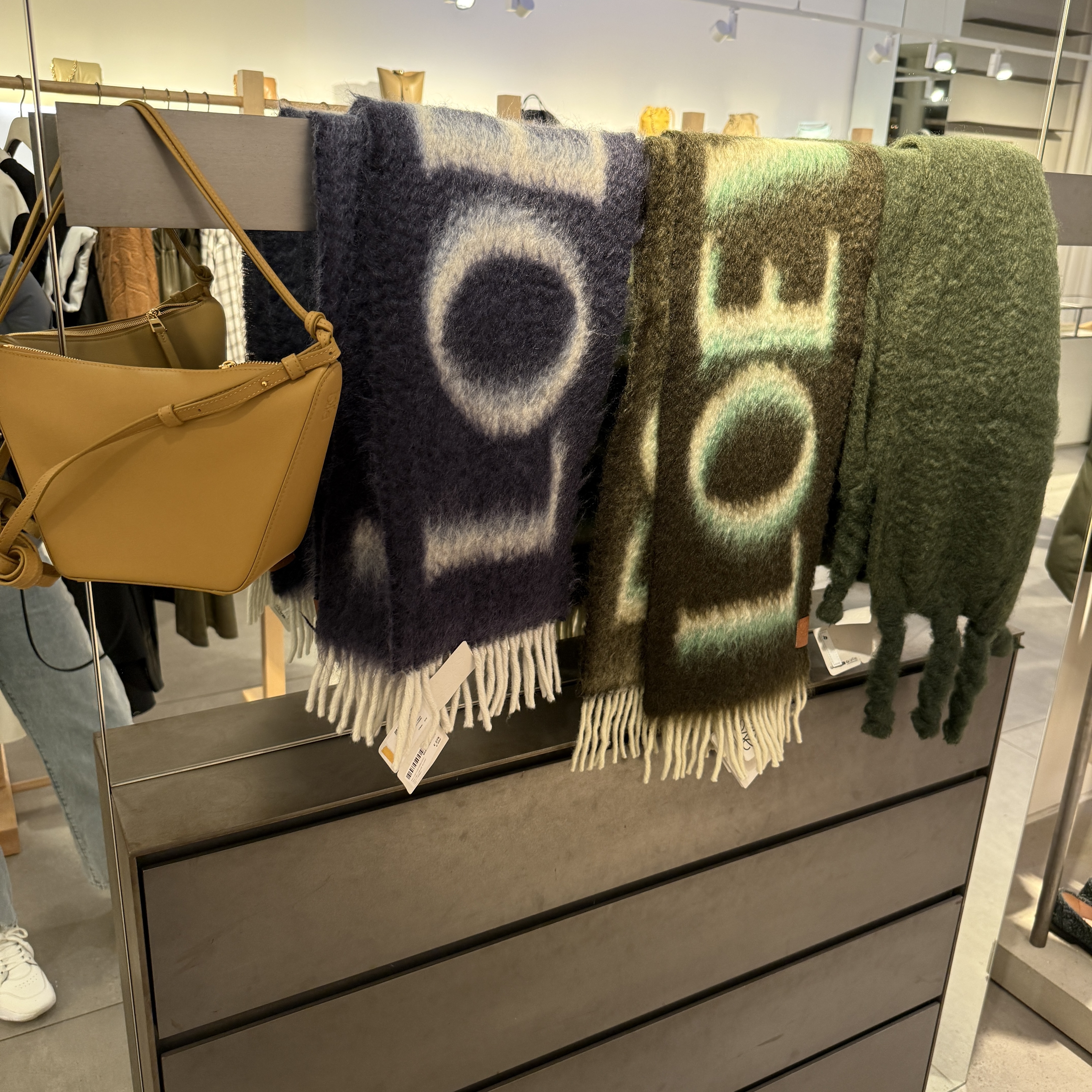 Loewe logo wool mohair scarf 3 colors 23*185
