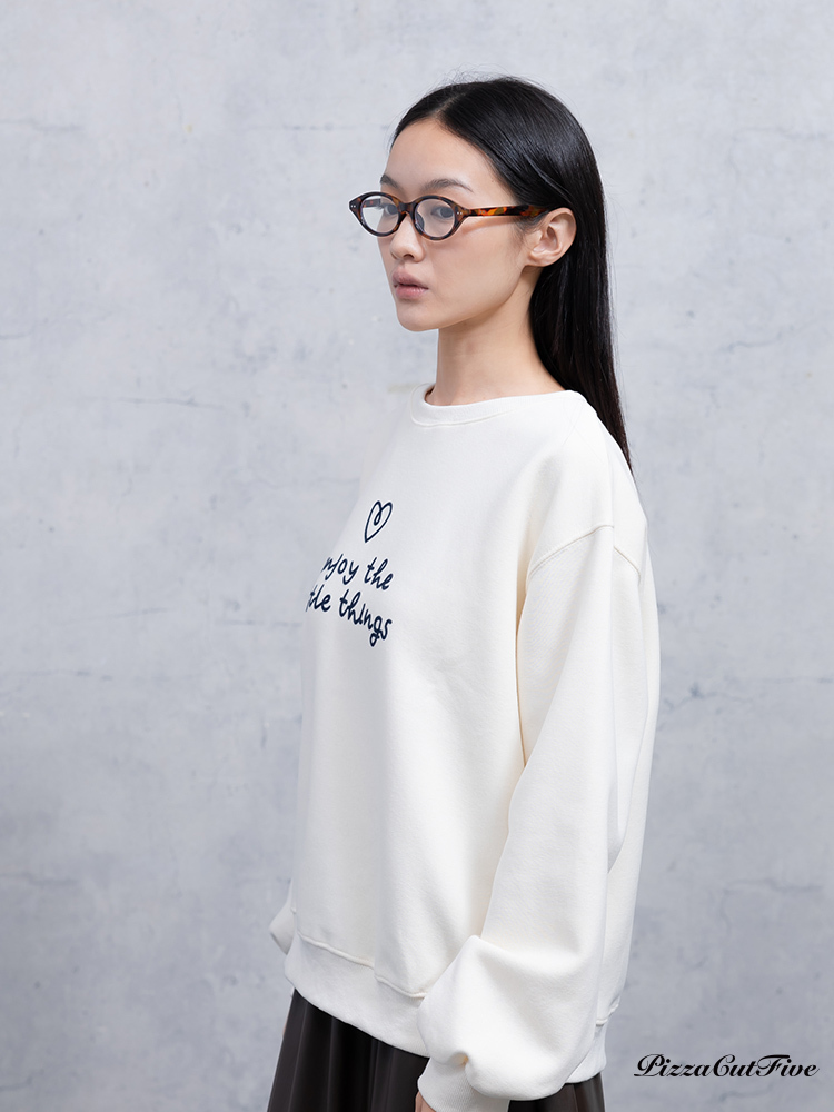 愛心字母衛衣/大學T PizzaCutFive PCF253408049