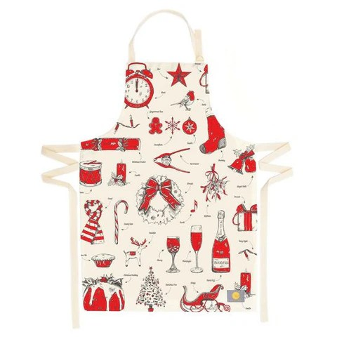 1VE1026-150 VICTORIA EGGS Christmas Delights Apron #AP27X (D-EU-E)