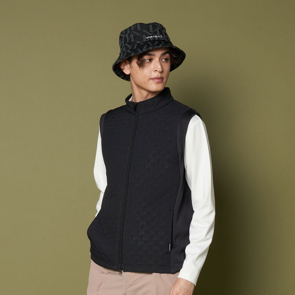 男士-馬鞍壓紋背心