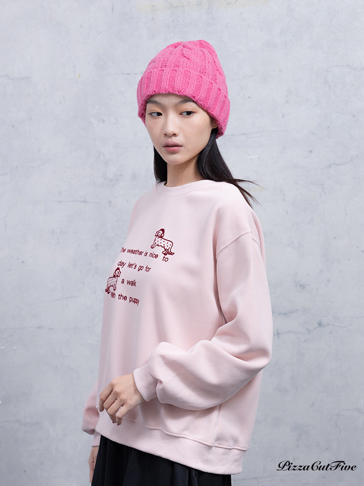 動物印花衛衣/大學T PizzaCutFive PCF253408050