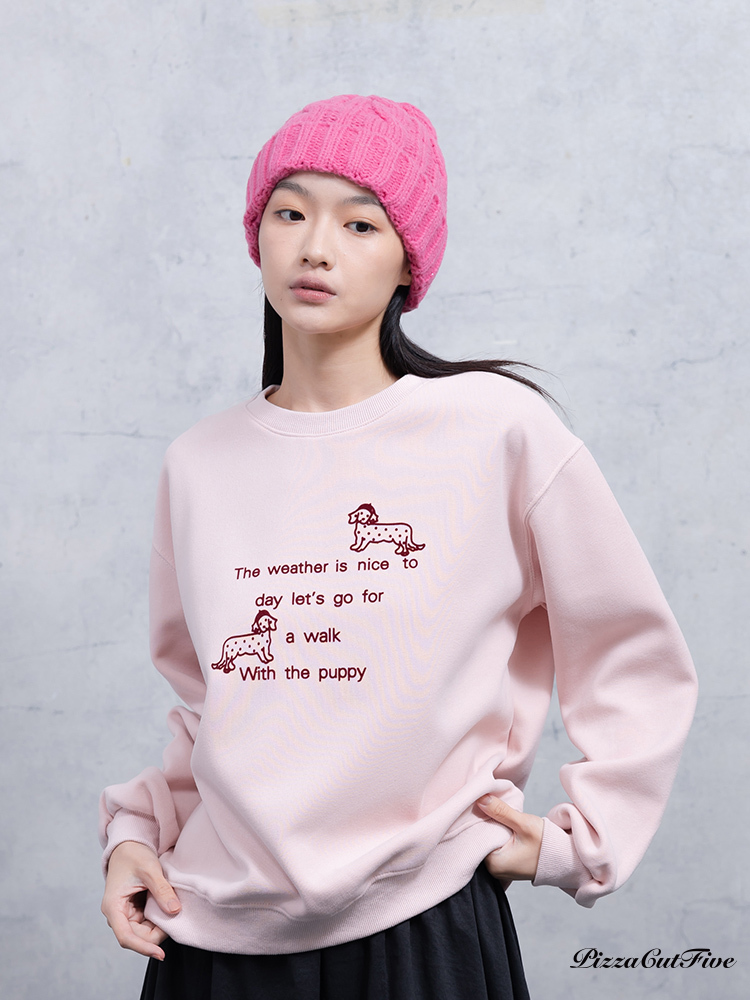 動物印花衛衣/大學T PizzaCutFive PCF253408050