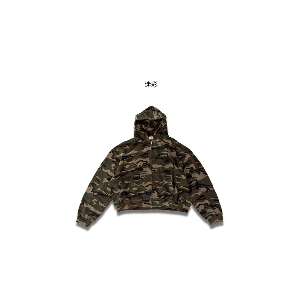 BOXY短寬街頭迷彩連帽外套 68970